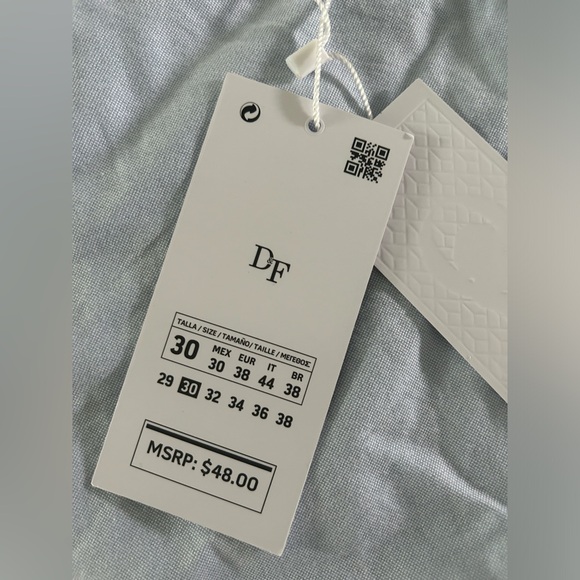 NWT Denim &. Flower  Men’s Shorts light blue size 30 measurements in pictures. - Picture 2 of 6